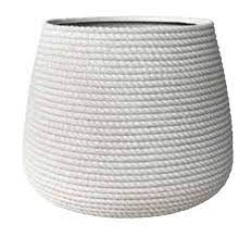 Vaso Portavaso in resina effetto corda Conchino a Campana Bali Telcom 49x41 Colore: Corda