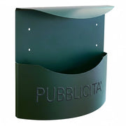 Cassetta Porta Pubblicità Antracite 7016 Lamiera Zincata 34.5 x 12.5 x 35 cm