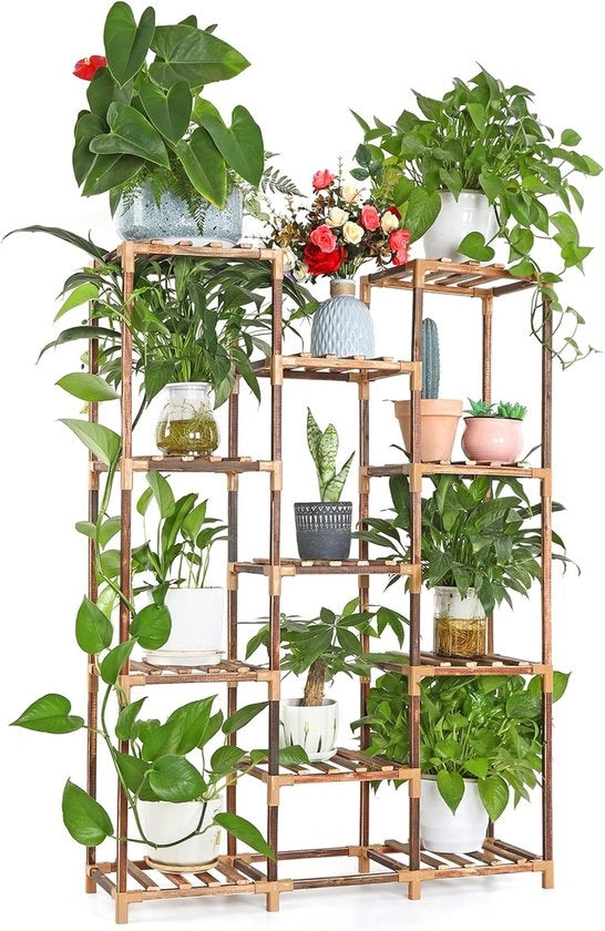 Piattaforma per piante - 11 livelli - 82 x 25 x 115 cm;