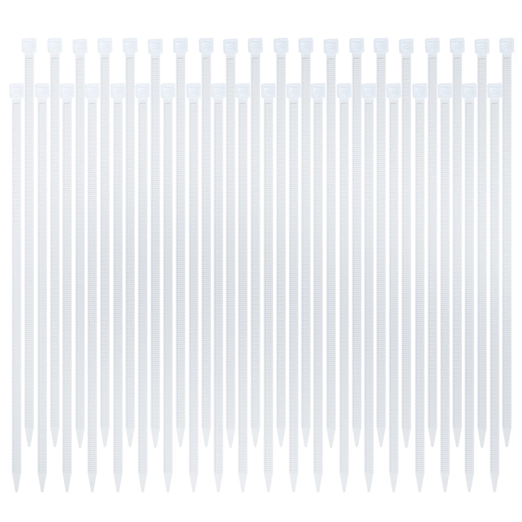 Confezione da 40 Fascette Stringicavo in Nylon 3.6x200mm Fascette Autobloccanti Bianco Avizar