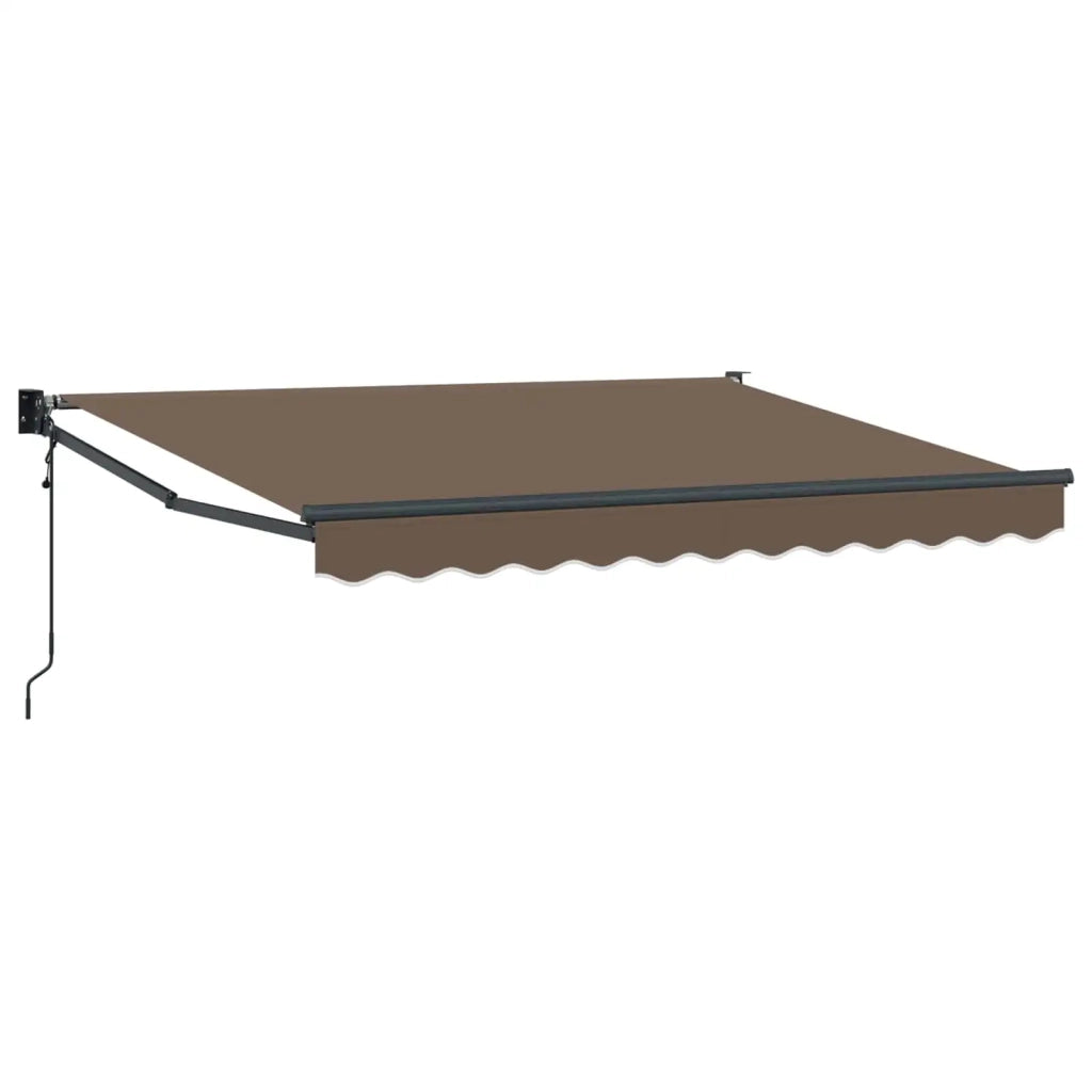 Tenda retrattile Tortora 4 x 2 m Poliestere e Metallo 3425771