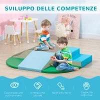 Set Costruzioni Morbide per Bambini 1-3 Anni da 6 Pezzi, in PU ed EPE Multicolore