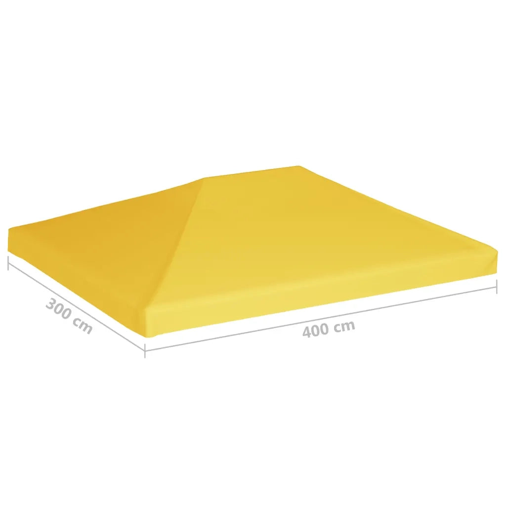 Copertura Superiore per Gazebo 270 g/m2 4x3 m Gialla CFW7601327