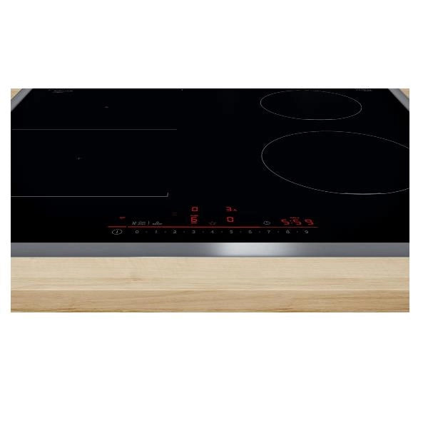 Piano Cottura A Induzione Bosch Serie 6 PVS645HB1E 4 Fuochi (L58,3xP51,3) Con Profili Vetro Ceramica Nero