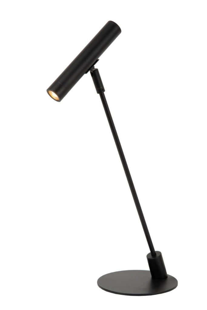 Lampada da tavolo minimalista nera in metallo G9 Lucide Alec