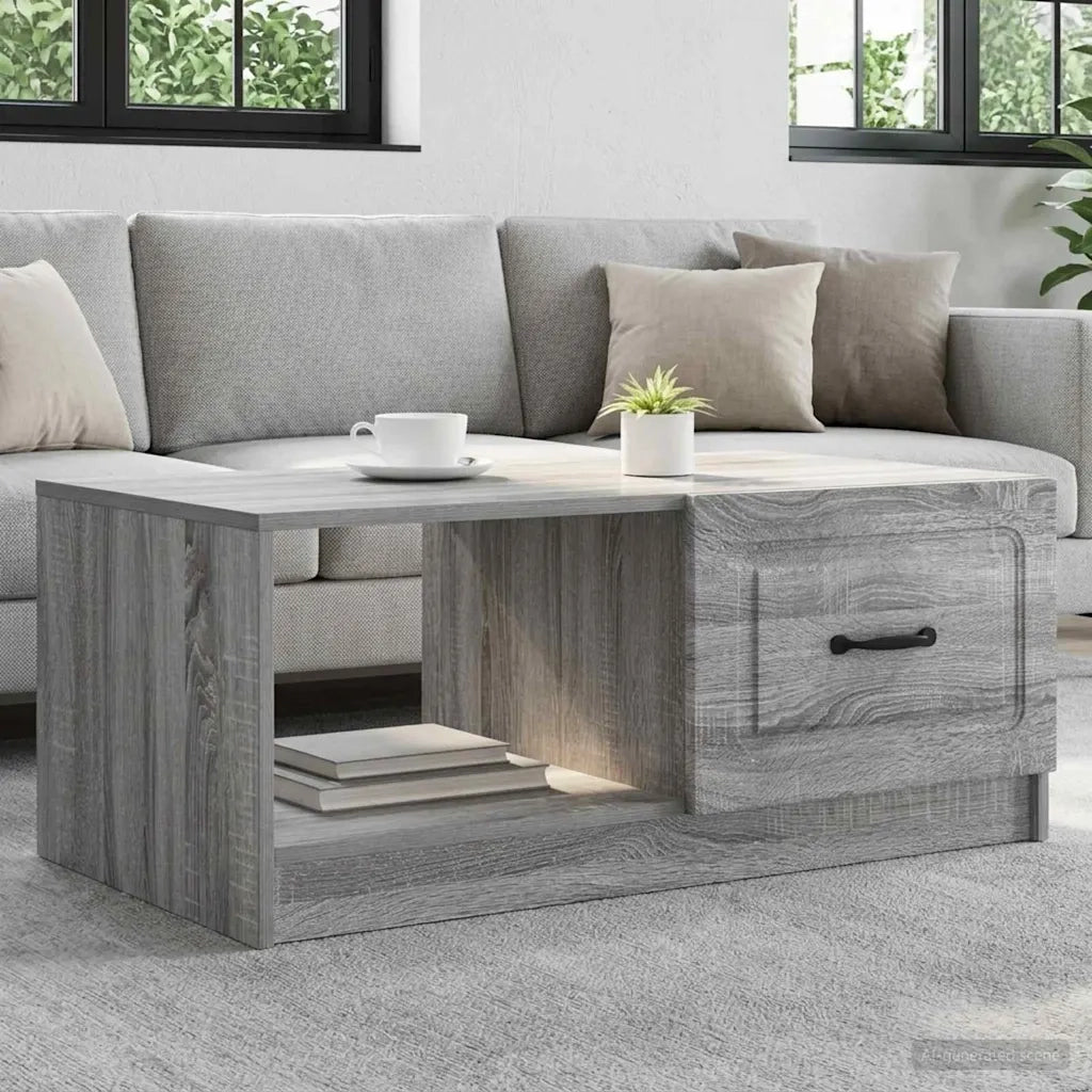 Tavolino da salotto Grigio Sonoma 90 x 50 x 37 cm 895881