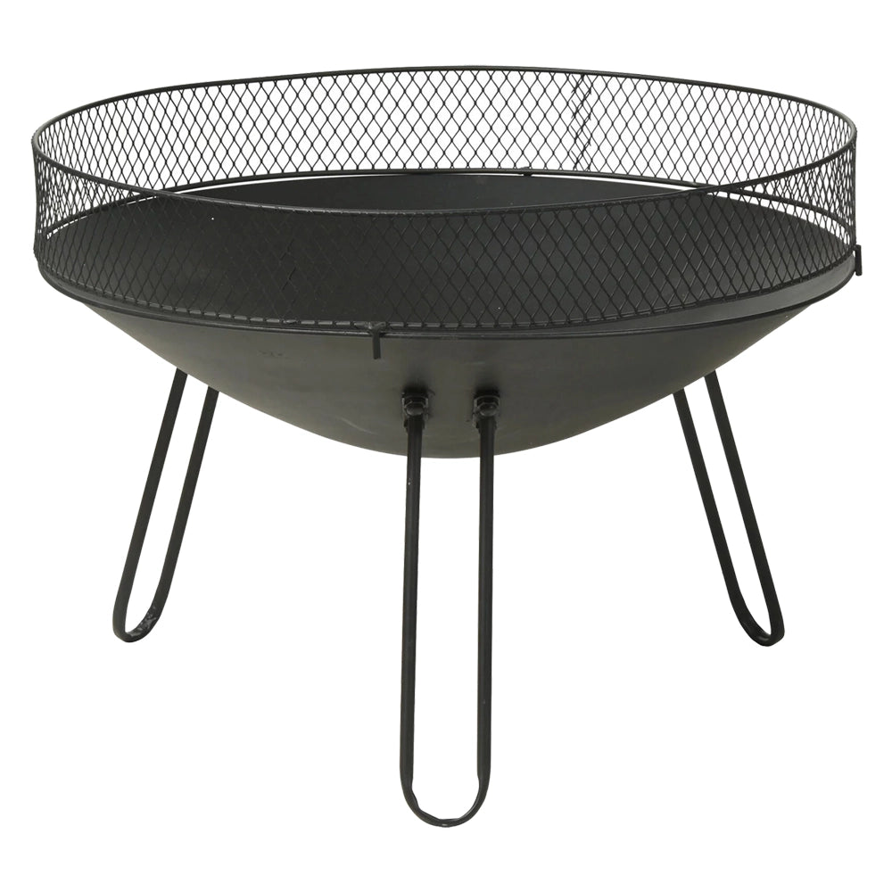 BRACIERE CIRCOLARE IN METALLO CON PROTEZIONE Ã? cm 60 x h.44
