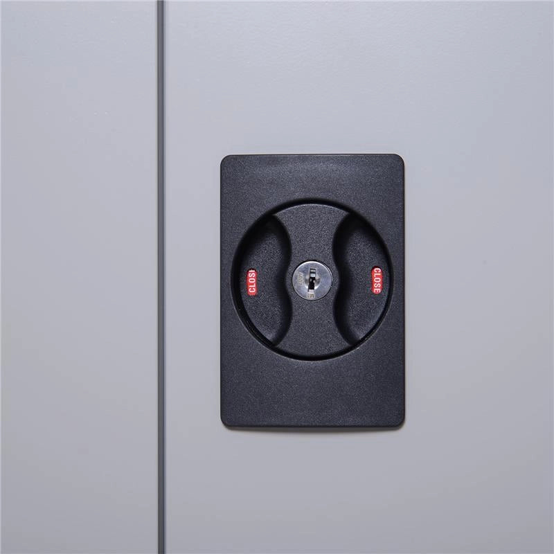 ARMADIETTO PORTADOCUMENTI CON CHIUSURA DI SICUREZZA IN ACCIAIO GRIGIO 80X40X92.5CM