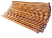 Set di Aghi per Bambù da 36 Pezzi - Aghi da Bambù Unipuntoni - Bambù Gecarbonizzato - Lunghezza 36 cm - Misure 2 mm a 10 mm - Qualità Professionale - Set di Aghi