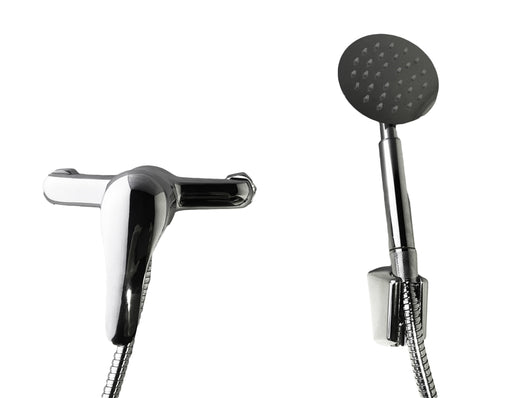 Rubinetto miscelatore esterno per doccia completo