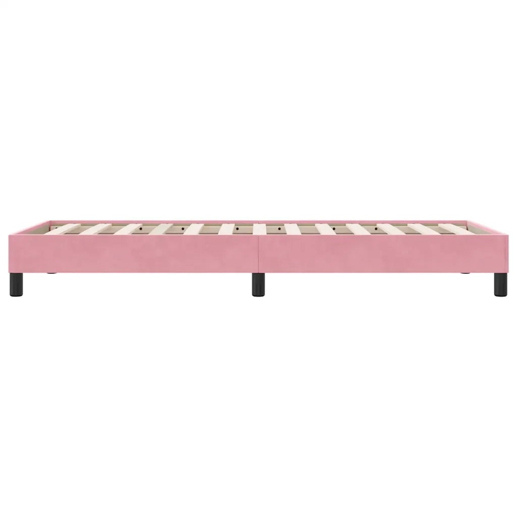 Giroletto senza Materasso Rosa 80x220 cm Velluto 4101384