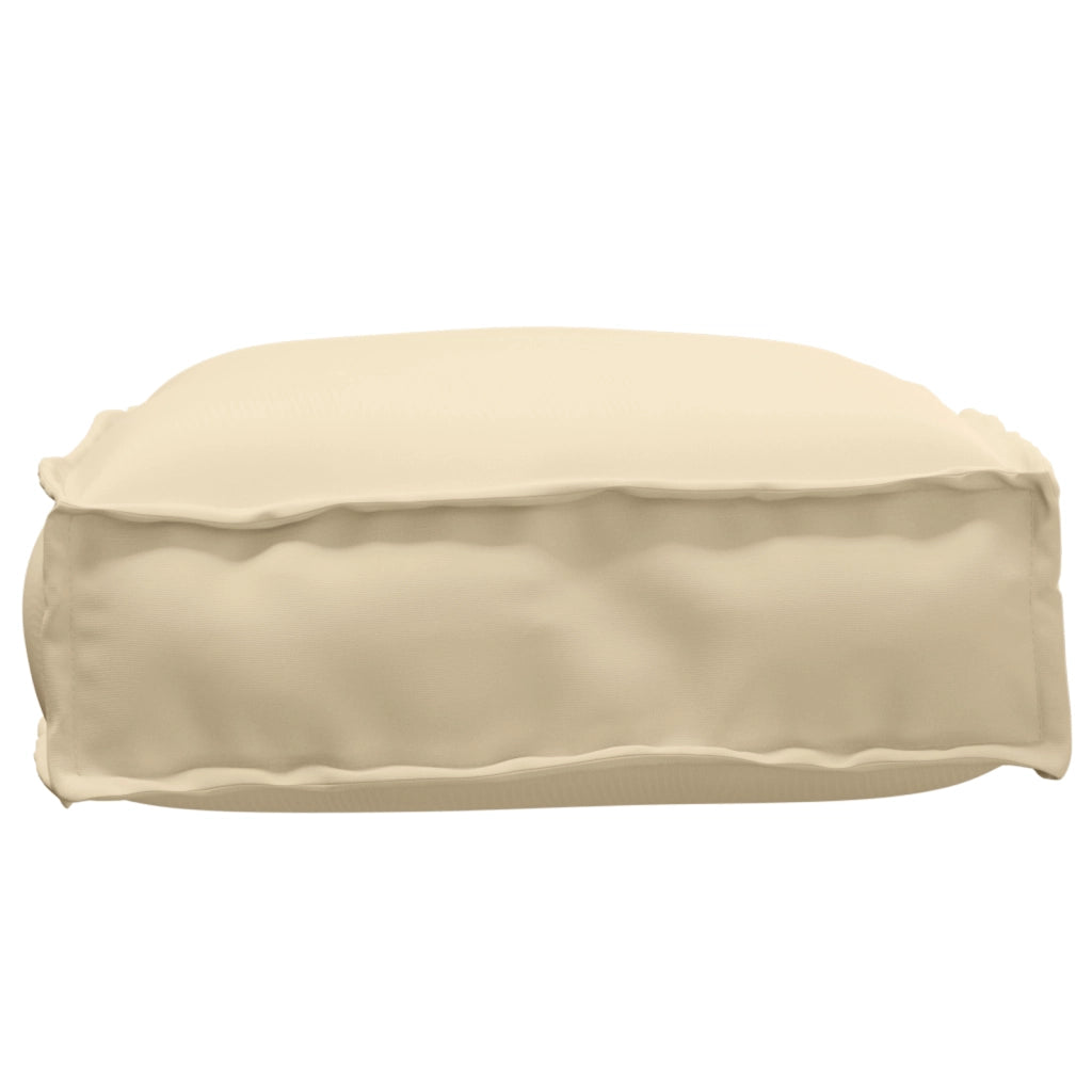 Cuscino per pallet per seduta beige 60x40x8 cm tessuto Oxford