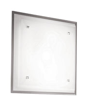 Maggie Plafoniera da Soffitto in Metallo e Vetro Design Elegante 3 Luci E27 230V Colore Bianco 46x46 cm IP20 Ideale per Interni 2957-64-102