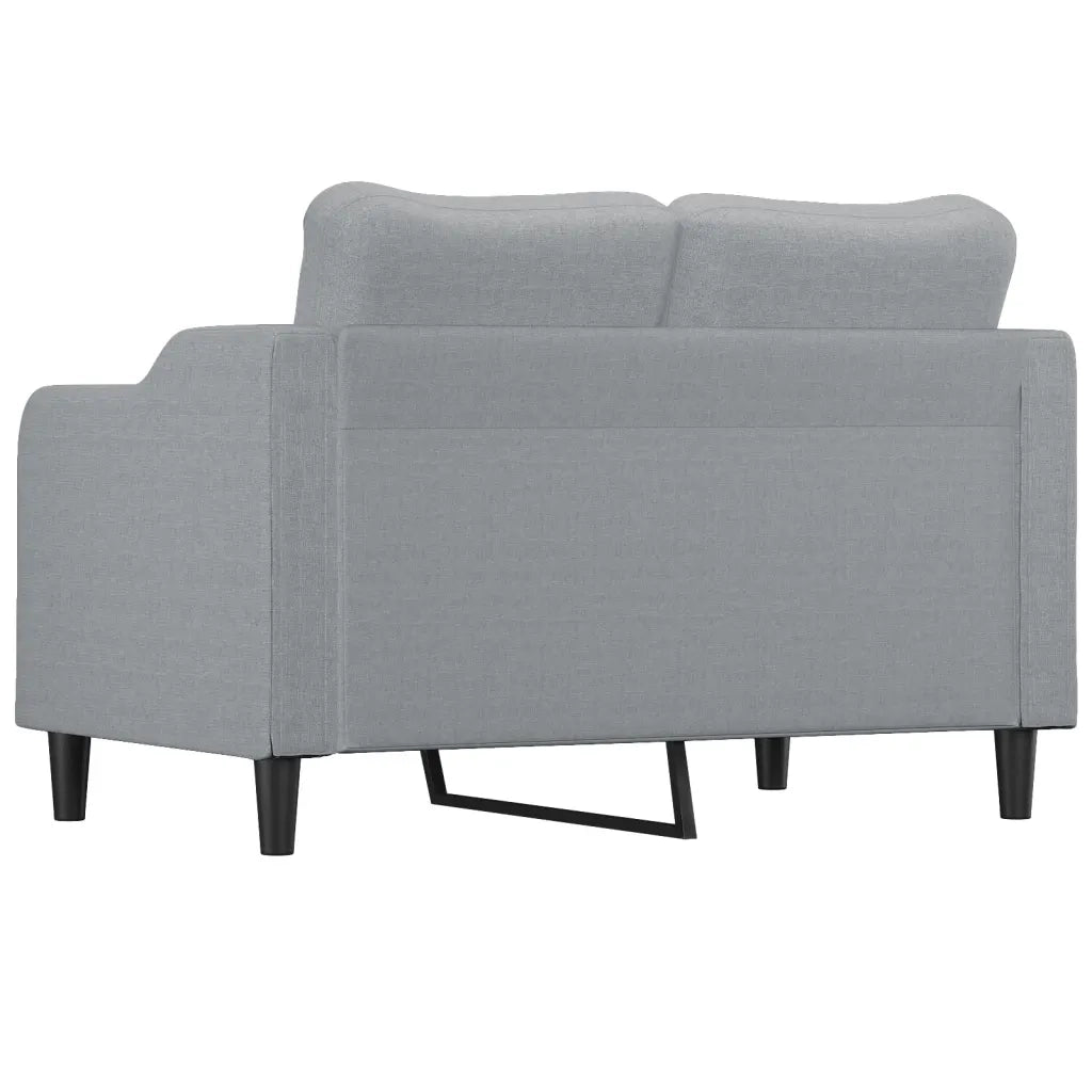 Divano a 2 Posti Grigio Chiaro 120 cm in Tessuto 359351
