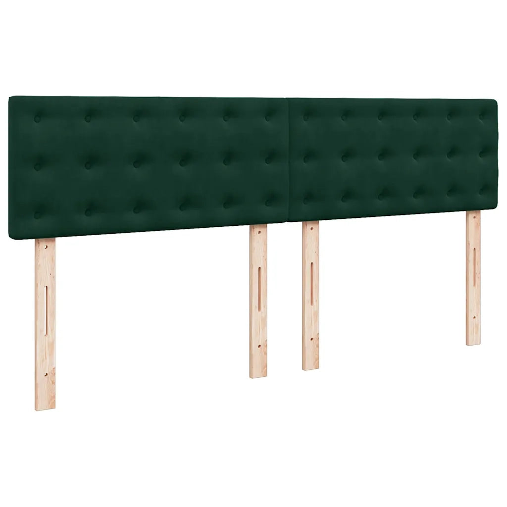 Giroletto a Molle con Materasso Verde Scuro 180x200 cm Velluto 3290121