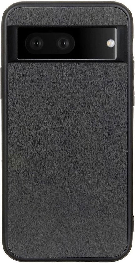 Coprima in pelle per Google Pixel 7 - Copertura posteriore stile - Protezione comoda e sottile nera
