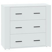 Credenza | Madia | Buffet da pranzo | Armadio da pranzo Bianca 80x33x70 cm in Legno Multistrato