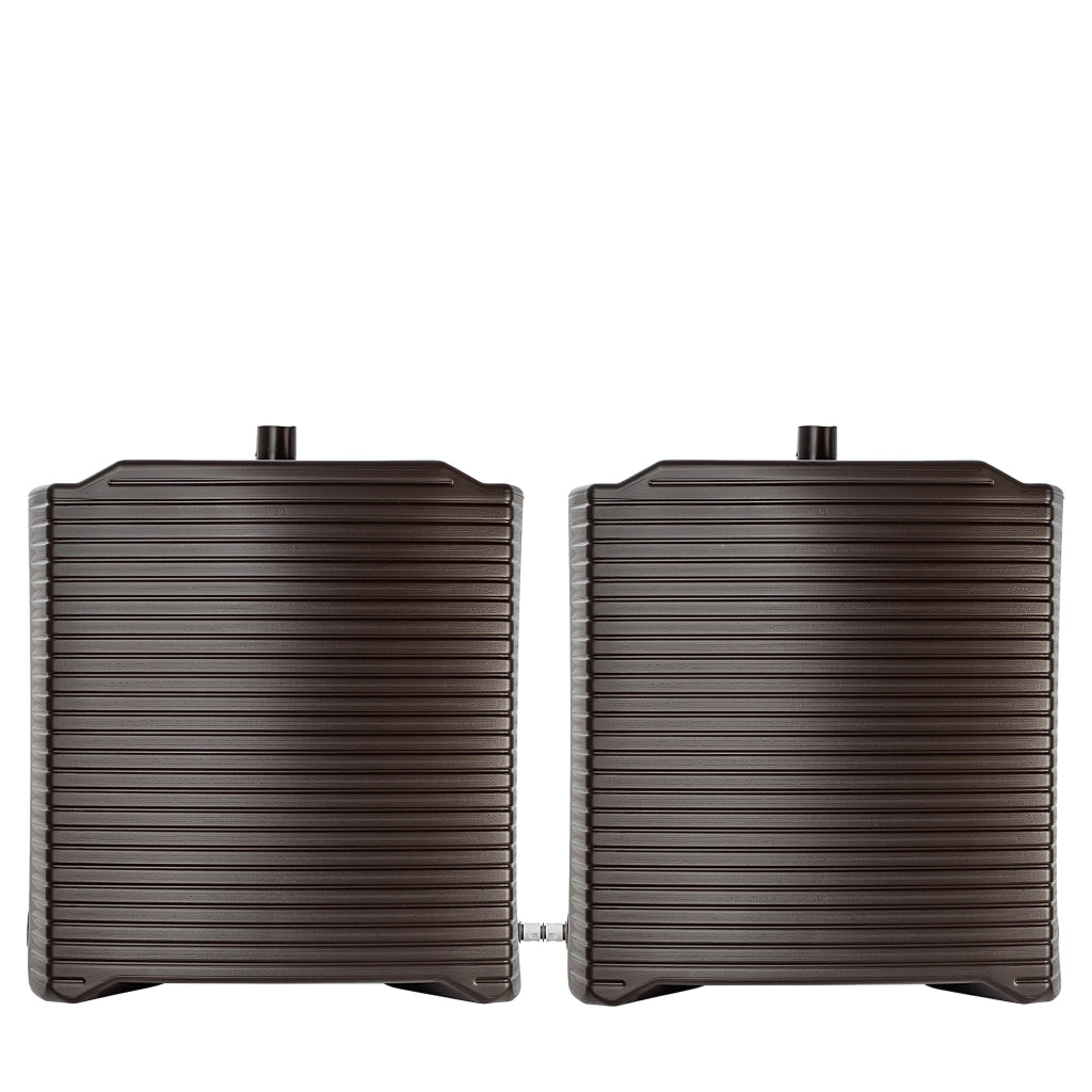 Serbatoio per acqua piovana KADAX 125L, barile modulare in plastica color moka