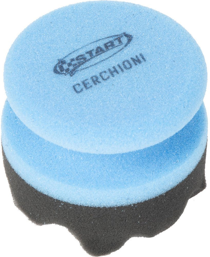 Tampone ergonomico antigraffio per pulizia cerchioni diametro 8,5 cm