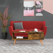 Tavolino Salotto-Tavolino da soggiorno-Tavolo Rovere Fumo 100x49,5x43 cm Legno Multistrato