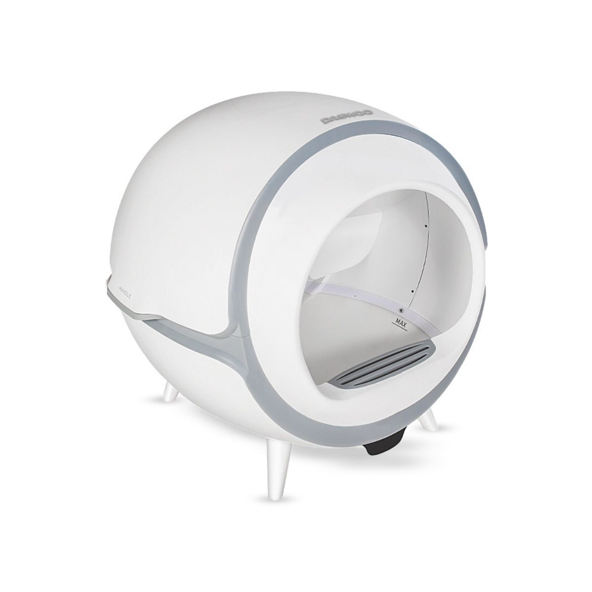 Lettiera Autopulente Intelligente per Gatti, Gestione App Tuya Android/iOS, Capacità 4 L (D-HIPC101) | Daewoo