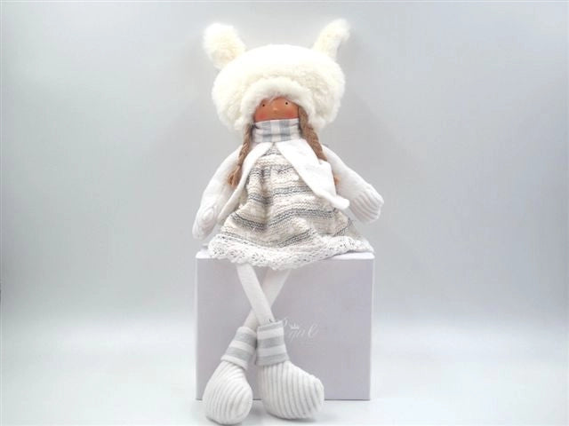 Bambola in Stoffa decorazioni natalizie casa soggiorno camera letto Bianco
