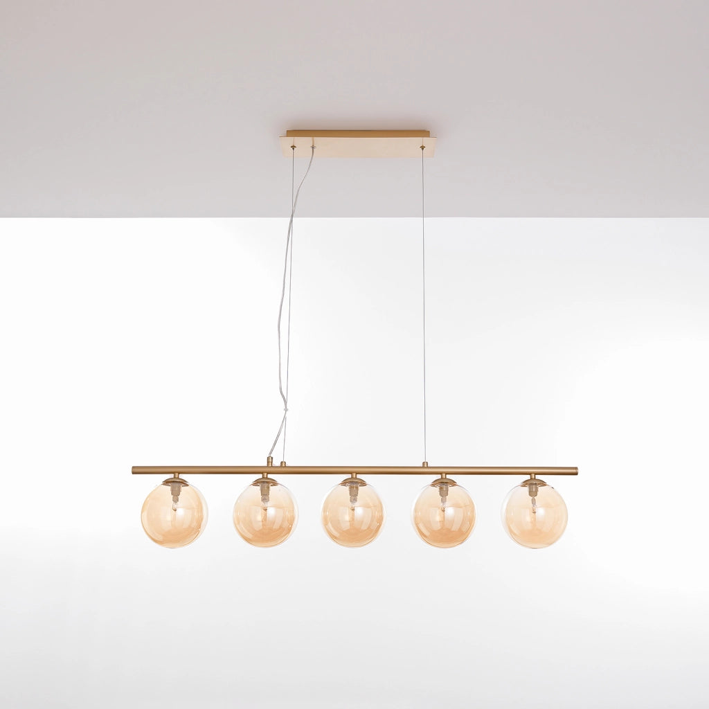 Lampadario EDERA ottone