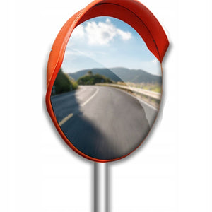 Specchio infrangibile da viaggio, da magazzino, da strada, 45 cm, sferico, in acrilico