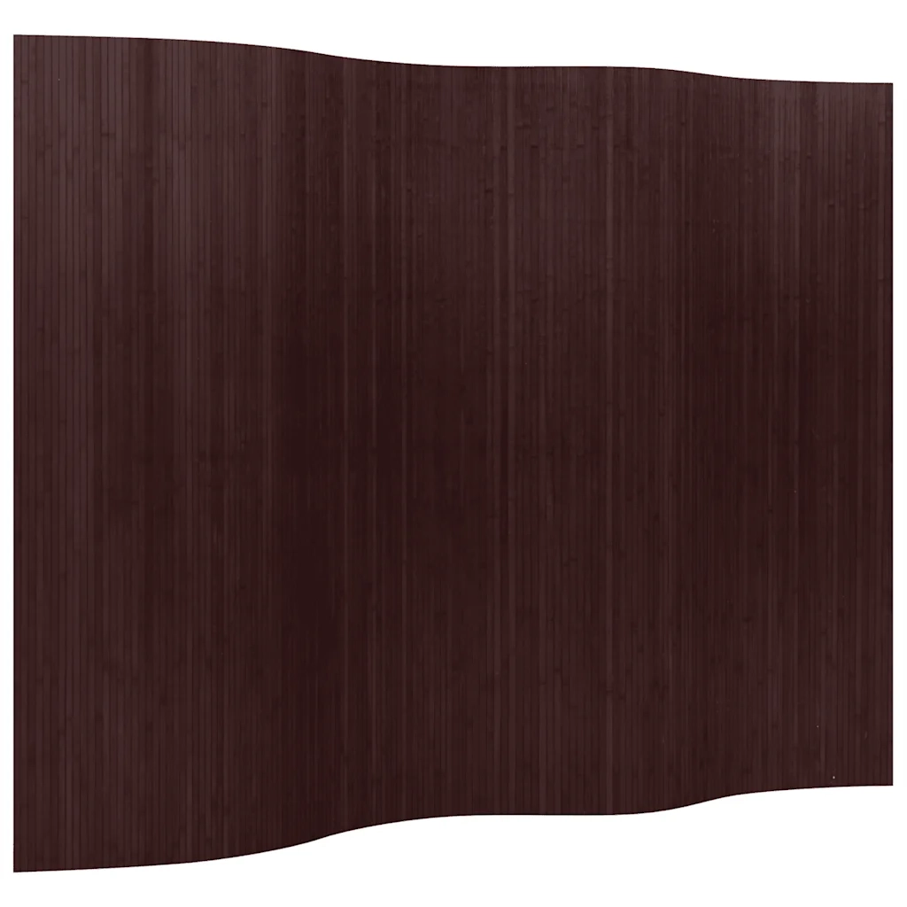 Pannello Divisore per la Stanza | Paravento | Divisorio Ambienti Bamb¨´ Marrone Scuro Larghezza 250 cm Altezza 165 cm