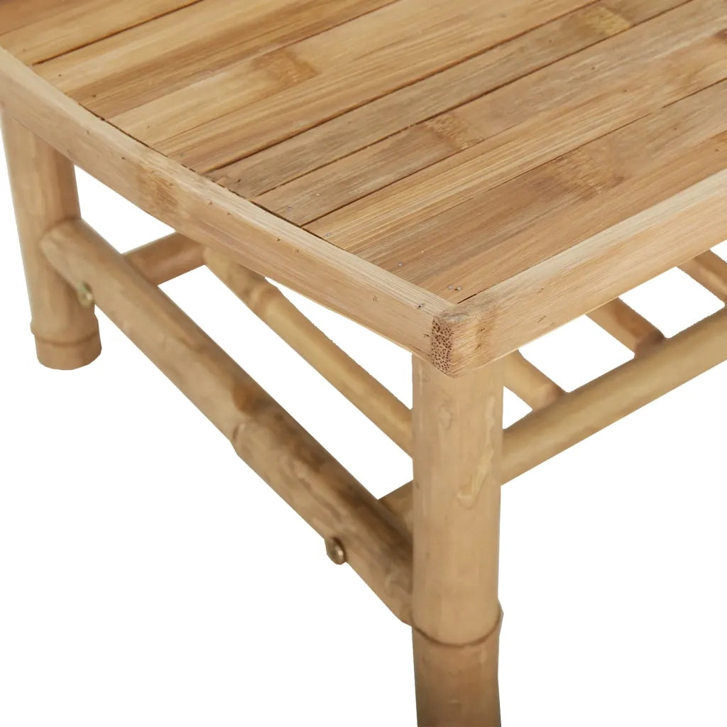 Tavolino da Giardino-Tavolo da Esterno-Tavolino da Patio 90x55x37 cm in Bamb¨´