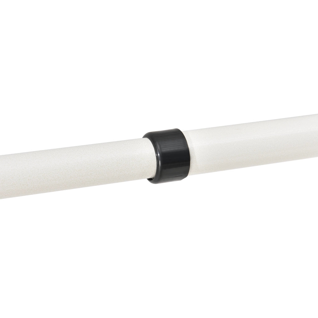 Appendiabiti Telescopico con 2 Aste Porta Abiti in Acciaio Bianco Regolabile in Altezza 105 - 278 cm e in Larghezza 75 - 115 cm [en.casa]