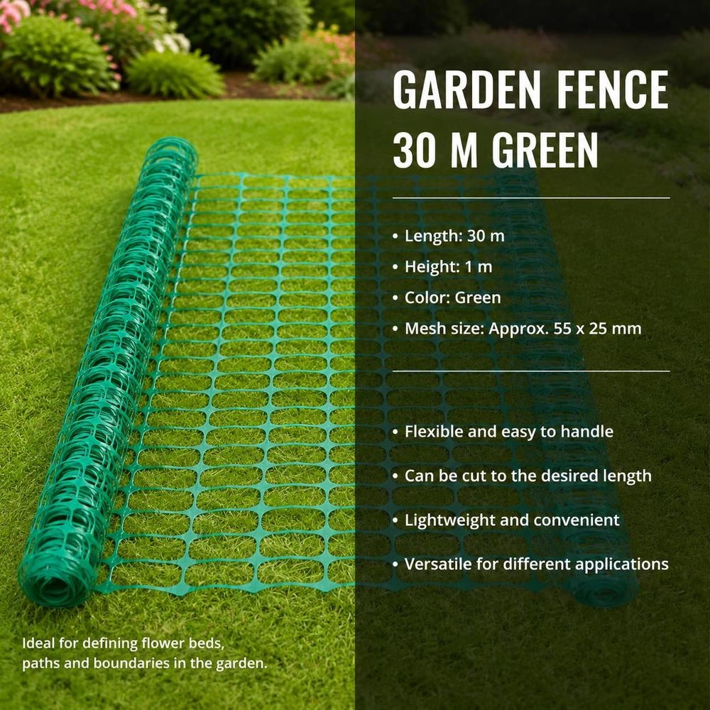 Garden Fence 30 M Green