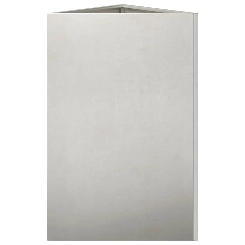 Fioriera da Giardino Triangolare 50x43x75 cm in Acciaio Inox