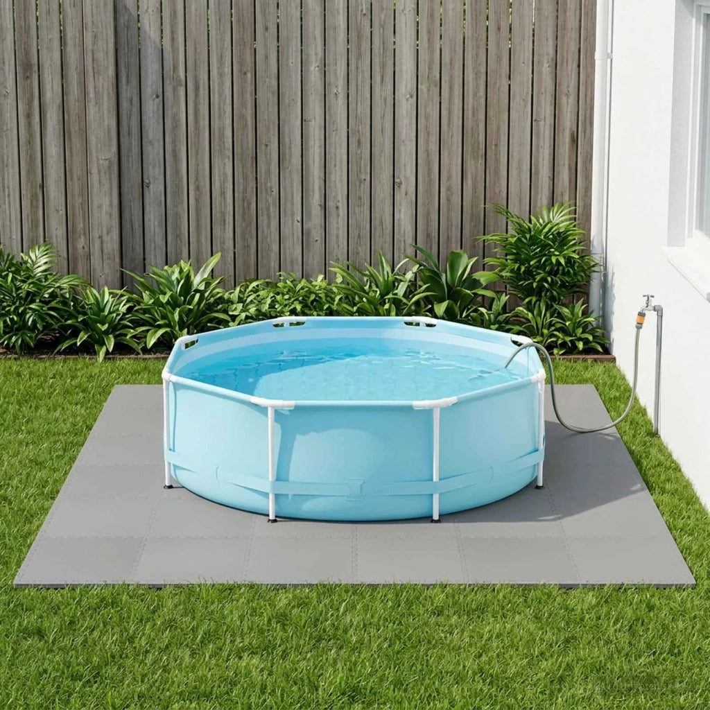 Tappetino per piscina 6 pcs Grigio 2,16 m² Schiuma EVA 3433301