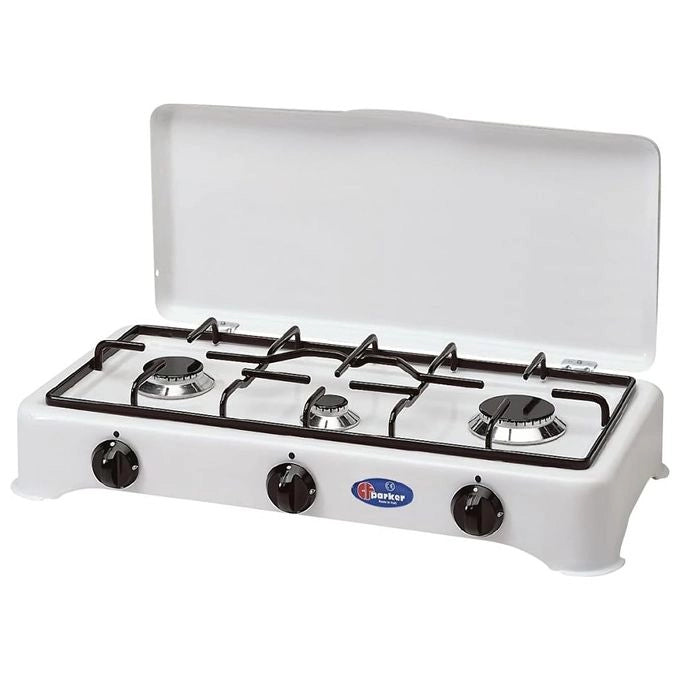 Cf parker fornello a gas metano 3 fuochi da appoggio Bianco modello 5327m gp