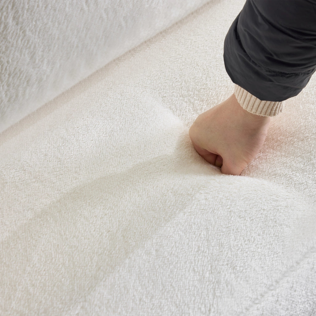 DIVANO LETTO 2 posti 31x31x110 cm Bianco crema in foam, senza montaggio
