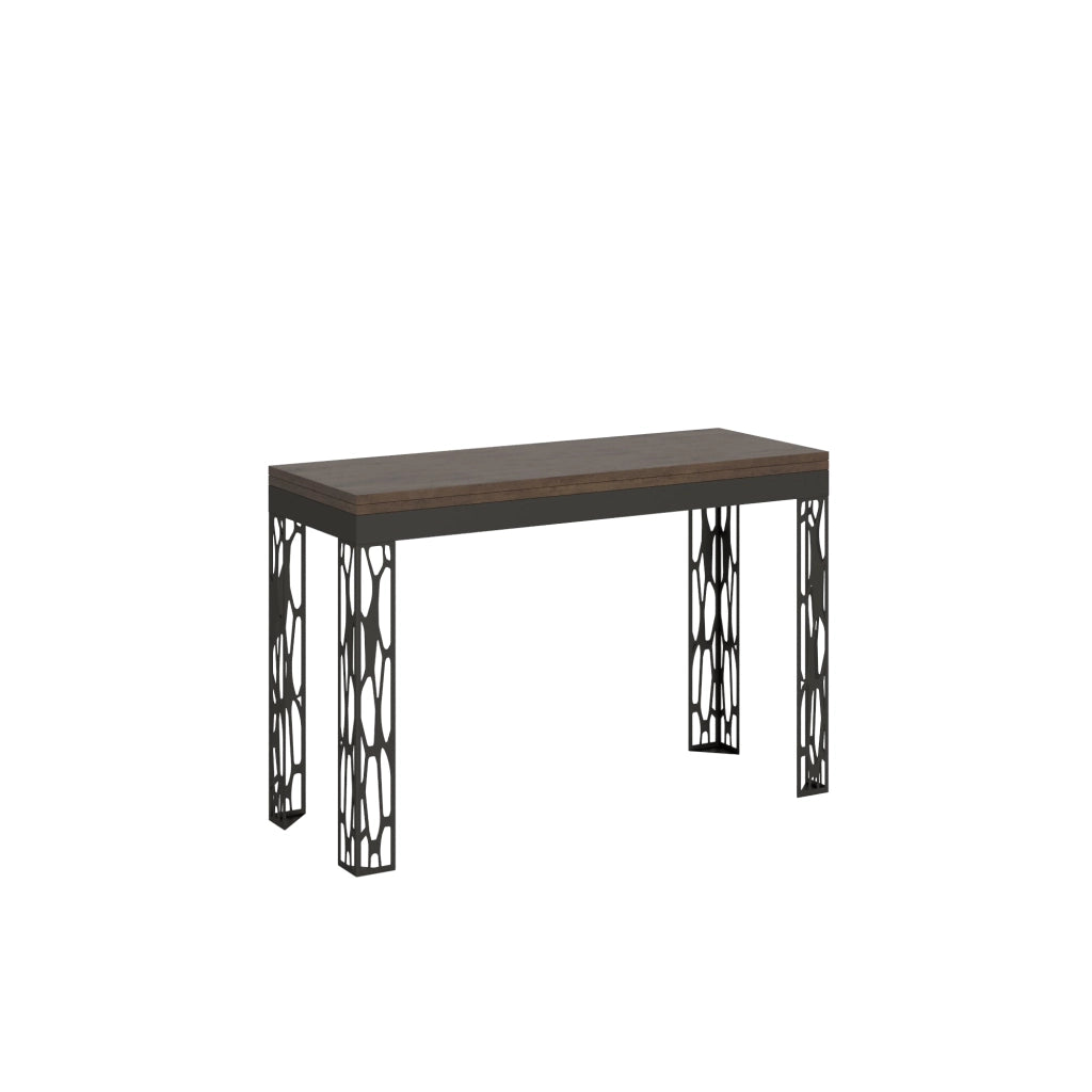 Tavolo Salvaspazio Allungabile 120x45/90x80/78 cm Ghibli Double Noce