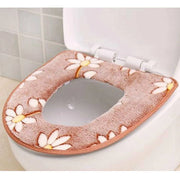 Trade Shop - Cuscino Tappetino Copri Water Cerchio Copertura Morbida Wc Margherite 59836 -        3,5