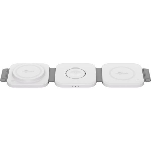 Caricatore Qi Wireless Caricabatterie 3in1 Stazione di Ricarica Pieghevole 15W