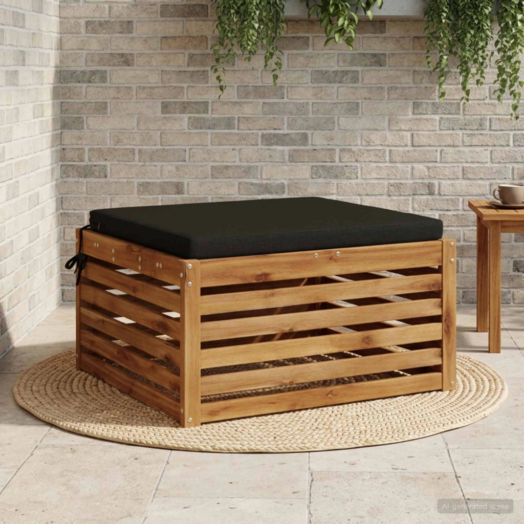 Cuscino per Sedia in Unico Pezzo SOEST 100% Poliestere Nero 945005
