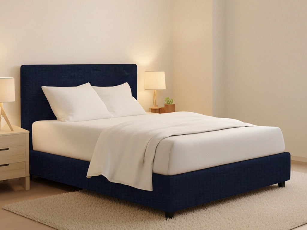 Gosport, Letto Piazza e Mezza Sfoderabile Made in Italy, Viola Scuro