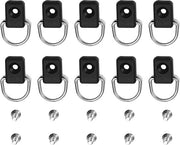 10 pezzi di Fermo D Rettangolare per Imbarcazione - Fermo di Prua Accessorio con Viti M6.