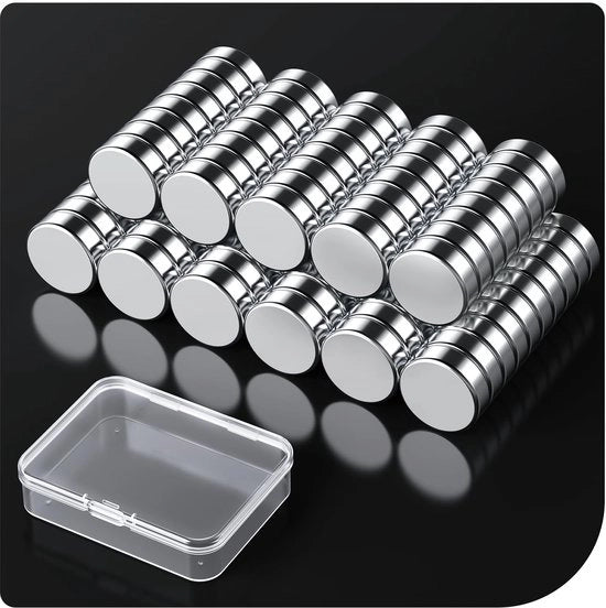 100 pezzi di magneti forti, mini magneti neodymium per lavagne, 8 × 2 mm piccoli magneti per frigorifero, forte aderenza, mini magneti rotondi per lavagne, attrezzi per hobby