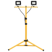 Faretto a LED con Treppiede 2x20 W Bianco Freddo