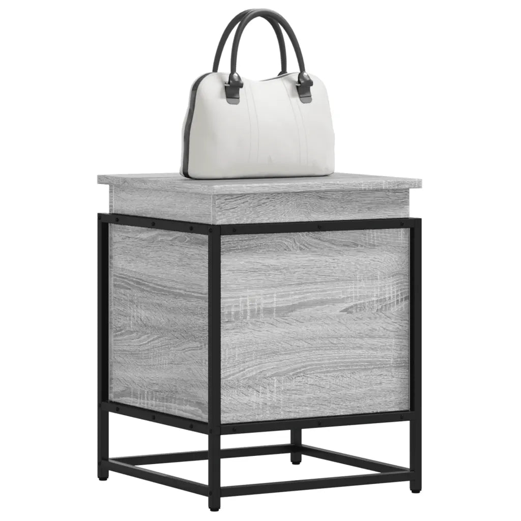 Contenitore con Coperchio Grigio Sonoma 40x40x51,5cm Truciolato 848792