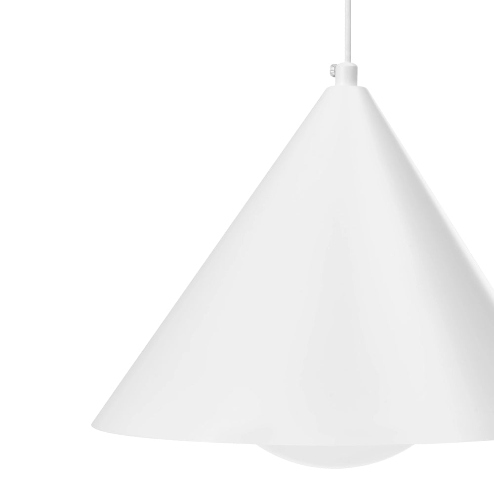Lampadario in metallo per soggiorno in stile industriale moderno colore bianco Leyre