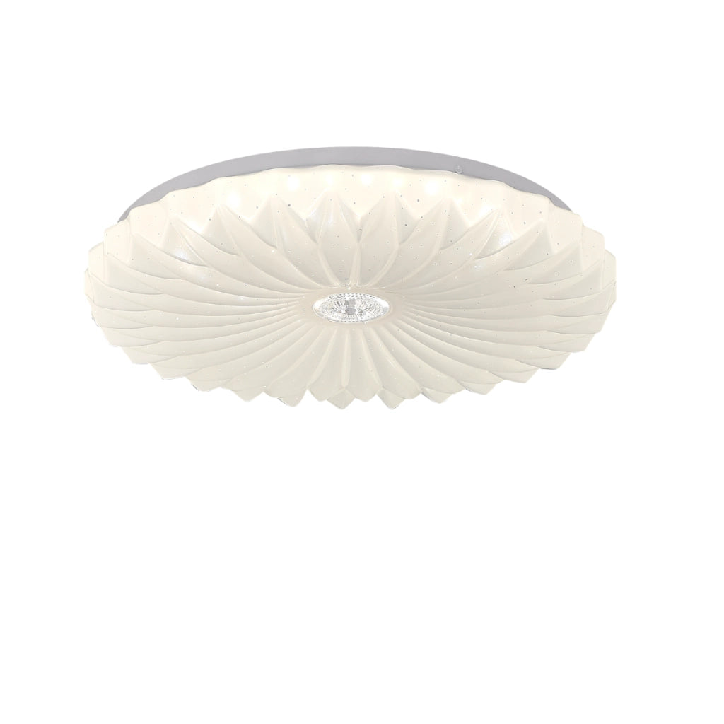 Plafoniera Zivora bianca Ø40cm effetto stellare LED 23W