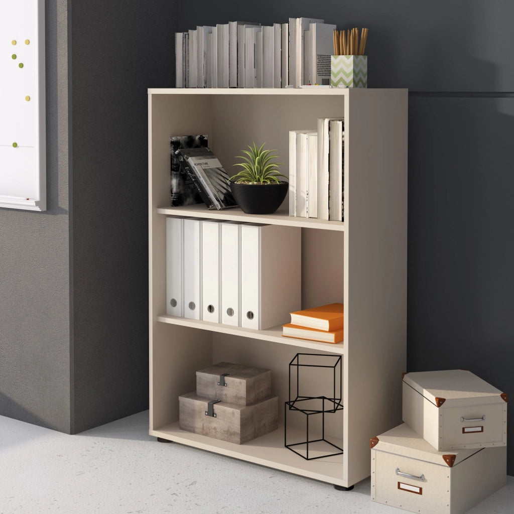 Biblioteca Leporano, Libreria 2 Ripiani, 79x34x118h cm Beige