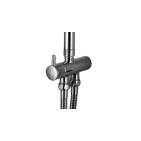 Colonna Doccia Round Cromata con Centrale Scorrevole Minimal e Deviatore Verticale – Soffione Ø20 cm
