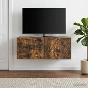 Mobile Porta TV da Muro 59,5 x 41 x 30 cm Rovere Fumo 898850
